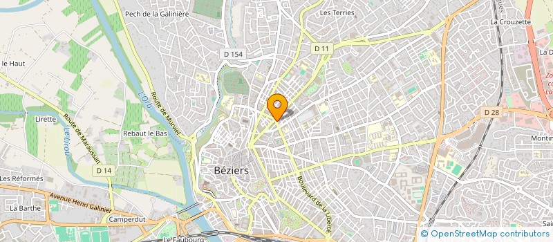 localisation de l'entreprise COPROPRIETE 41 BD FREDERIC-MISTRAL  BEZIERS