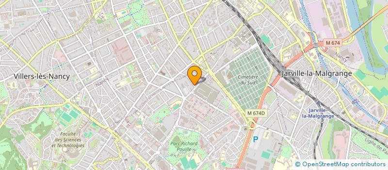 localisation de l'entreprise COPROPRIETE 41 RUE DU DR ROUX  VANDUVRE-LES-NANCY