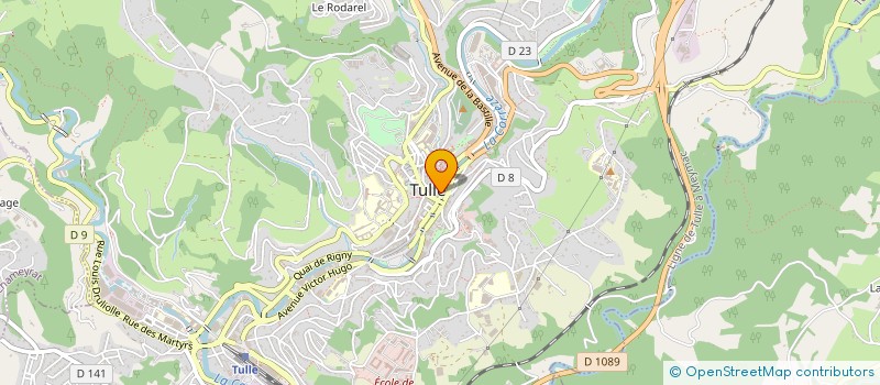 localisation de l'entreprise COPROPRIETE 42 QUAI EDMOND PERRIER  TULLE