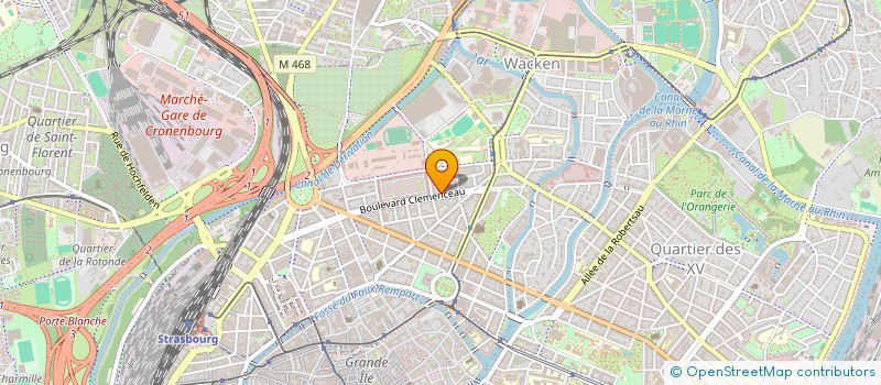 localisation de l'entreprise COPROPRIETE 43 A BD CLEMENCEAU à STRASBOURG