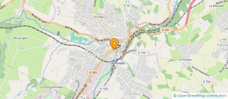 localisation de l'entreprise COPROPRIETE  L'ARBRESLE