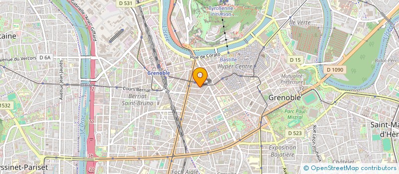 localisation de l'entreprise COPROPRIETE 44 AV ALSACE  GRENOBLE