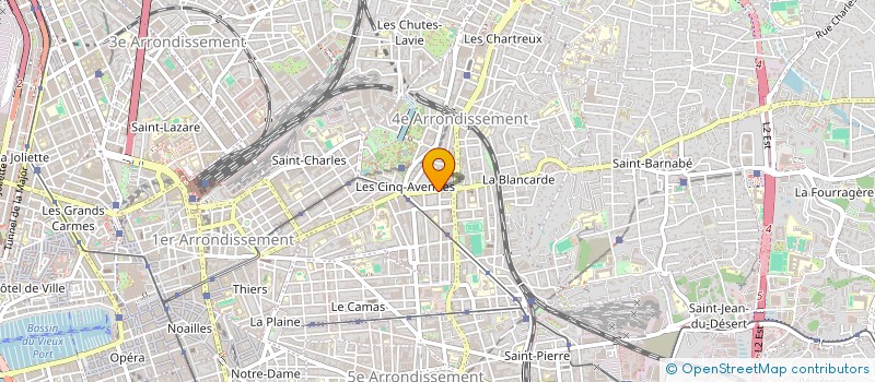 localisation de l'entreprise COPROPRIETE 44 BD DE LA BLANCARDE à MARSEILLE