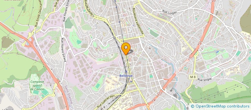 localisation de l'entreprise COPROPRIETE 44 R DRS CHARCOT  SAINT-ETIENNE