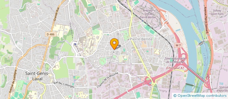 localisation de l'entreprise COPROPRIETE  OULLINS-PIERRE-BENITE