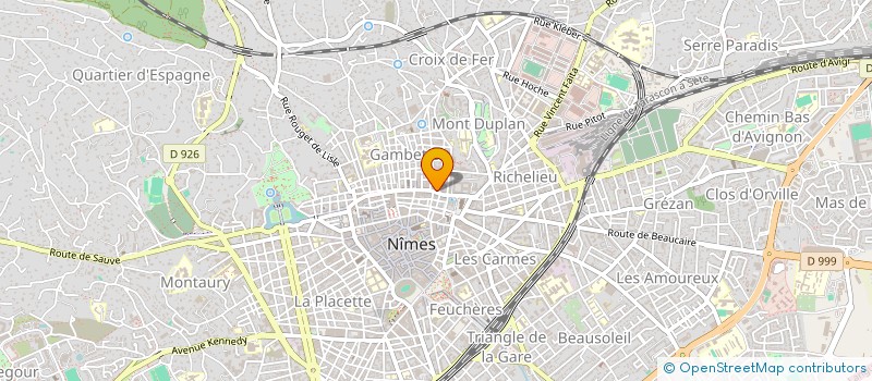 localisation de l'entreprise COPROPRIETE 45 BD GAMBETTA  NIMES