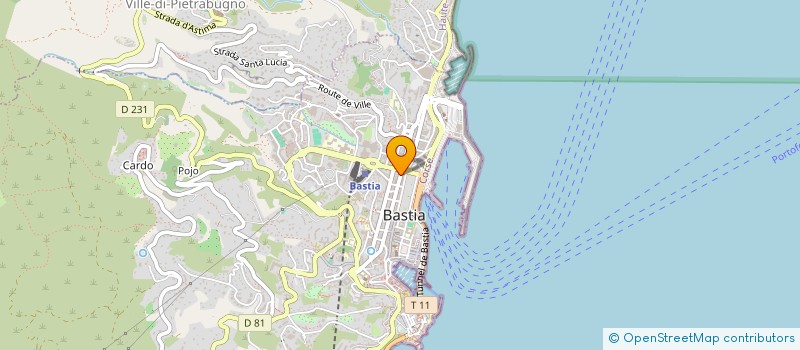localisation de l'entreprise COPROPRIETE 45 BD PAOLI à BASTIA