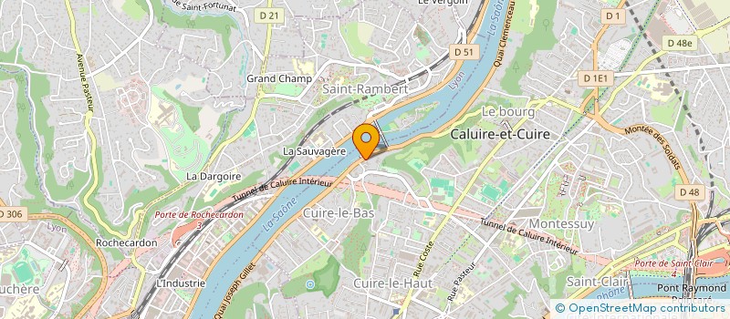 localisation de l'entreprise COPROPRIETE 45 QUAI CLEMENCEAU à CALUIRE-ET-CUIRE