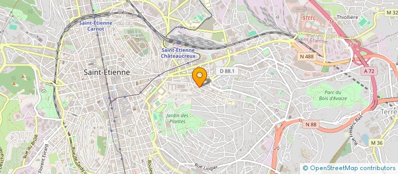 localisation de l'entreprise COPROPRIETE 45 RUE DE LA RICHELANDIERE  SAINT-ETIENNE