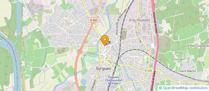 localisation de l'entreprise COPROPRIETE  SORGUES