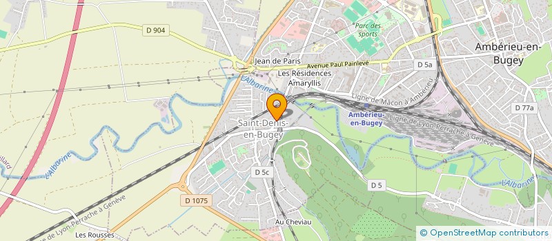 localisation de l'entreprise COPROPRIETE  SAINT-DENIS-EN-BUGEY