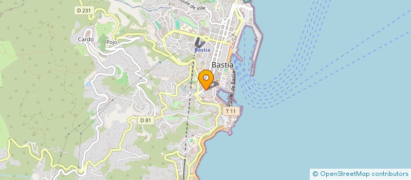 localisation de l'entreprise COPROPRIETE 4BIS BD PAOLI à BASTIA
