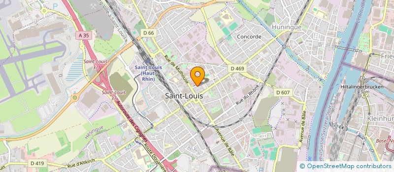 localisation de l'entreprise COPROPRIETE 5 - 7 RUE DU TEMPLE  SAINT-LOUIS