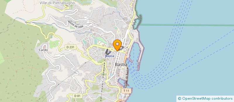localisation de l'entreprise COPROPRIETE 5 AV MARECHAL SEBASTIANI à BASTIA