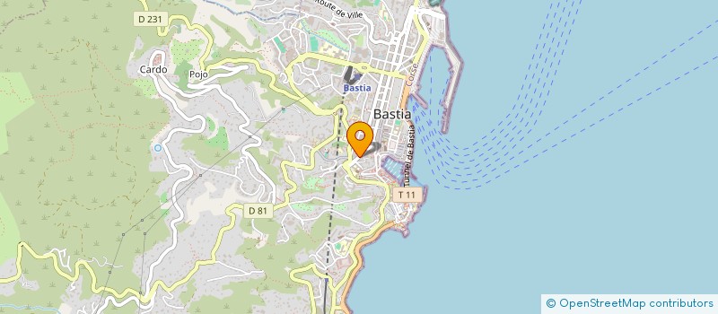 localisation de l'entreprise COPROPRIETE 5 BD PAOLI à BASTIA