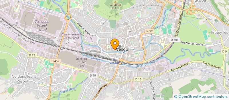 localisation de l'entreprise COPROPRIETE 5 QUAI YVES BARBIER  VESOUL