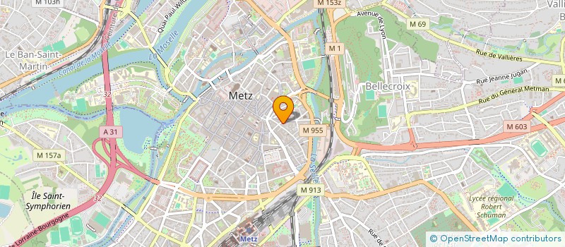 localisation de l'entreprise COPROPRIETE  5 RUE DE LA HACHE  METZ