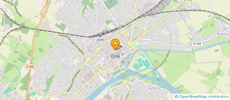 localisation de l'entreprise COPROPRIETE 5 RUE DU COLLEGE DE L ARC  DOLE