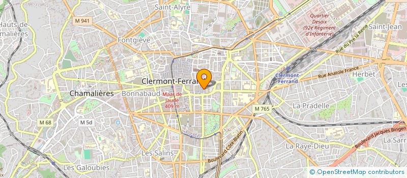 localisation de l'entreprise COPROPRIETE 5 RUE FOROSAN  CLERMONT-FERRAND