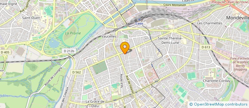 localisation de l'entreprise COPROPRIETE 5 RUE JEAN MERMOZ à CAEN