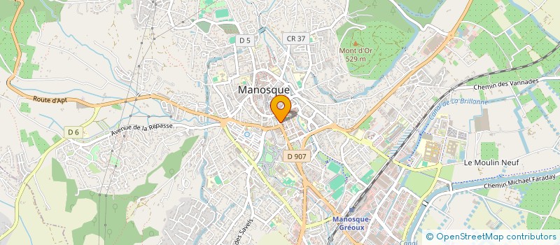 localisation de l'entreprise COPROPRIETE 5 RUE PLAUCHUD à MANOSQUE