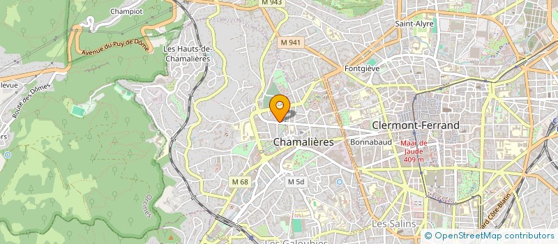 localisation de l'entreprise COPROPRIETE 50 AV JOSEPH CLAUSSAT  CHAMALIERES