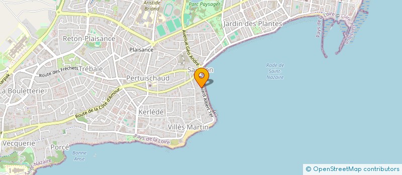 localisation de l'entreprise COPROPRIETE 50 BD ALBERT 1ER ET 54-56 RUE MARCEL SEMBAT  SAINT-NAZAIRE