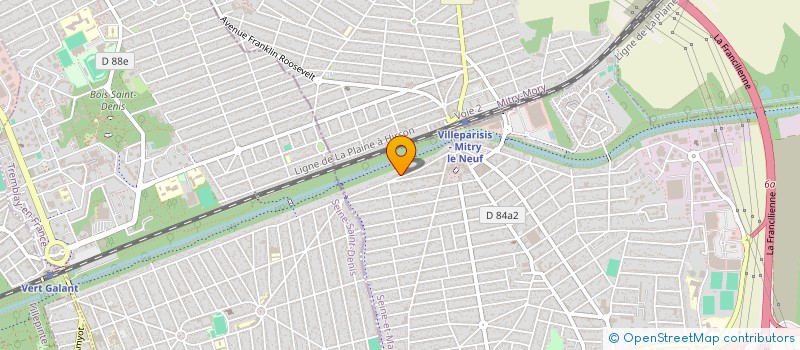 localisation de l'entreprise COPROPRIETE 50 BD DE L'OURCQ à VILLEPARISIS