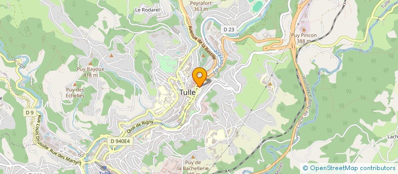 localisation de l'entreprise COPROPRIETE 51 QUAI ARISTIDE BRIAND  TULLE