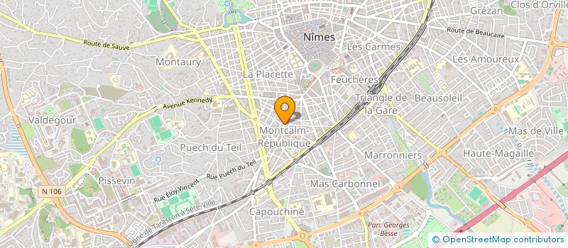 localisation de l'entreprise COPROPRIETE 52 R REPUBLIQUE  NIMES