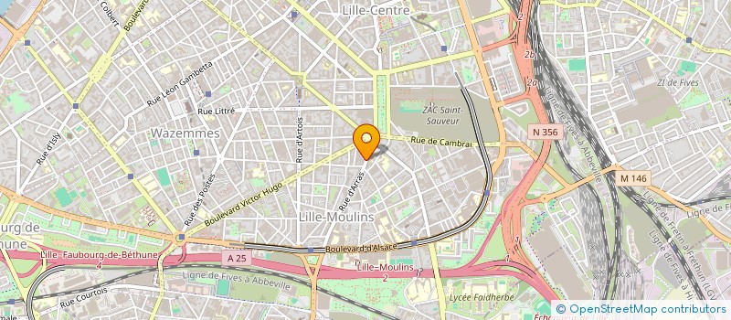 localisation de l'entreprise COPROPRIETE 52 RUE D'ARRAS LILLE à LILLE