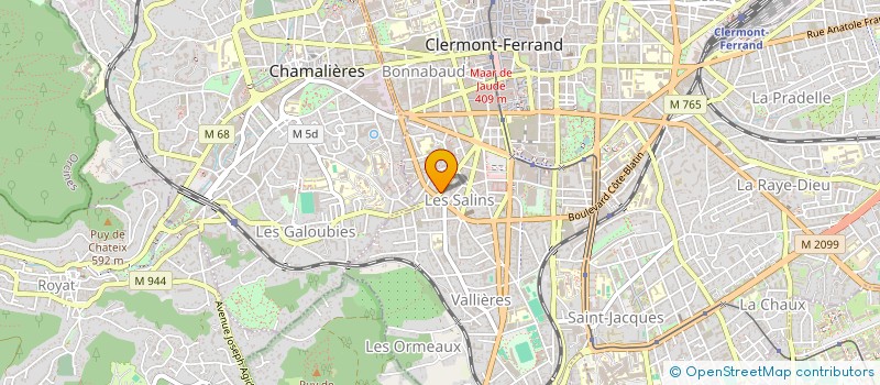 localisation de l'entreprise COPROPRIETE 52 RUE DES SALINS  CLERMONT-FERRAND