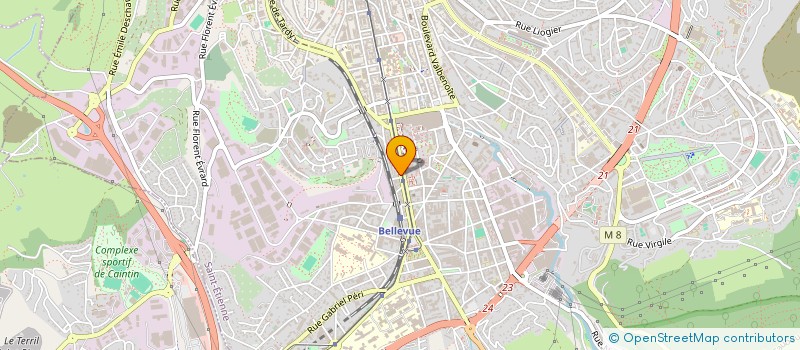 localisation de l'entreprise COPROPRIETE 54 R DRS CHARCOT  SAINT-ETIENNE