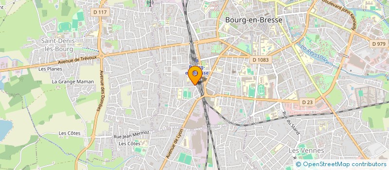 localisation de l'entreprise COPROPRIETE 54 RUE DU PELOUX à BOURG-EN-BRESSE