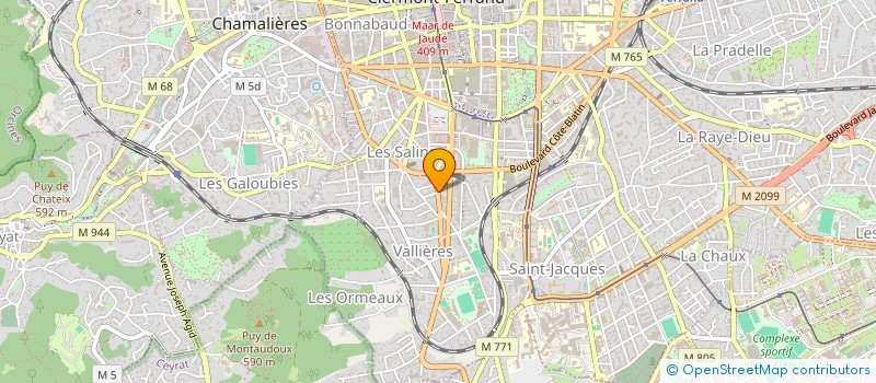 localisation de l'entreprise COPROPRIETE 57 AVENUE MARX DORMOY  CLERMONT-FERRAND