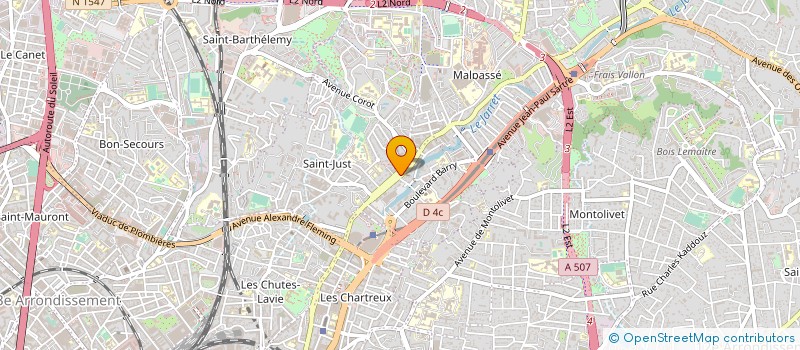 localisation de l'entreprise COPROPRIETE 57 R A DAUDET à MARSEILLE