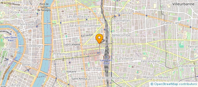 localisation de l'entreprise COPROPRIETE 59 BD DES BROTTEAUX  LYON