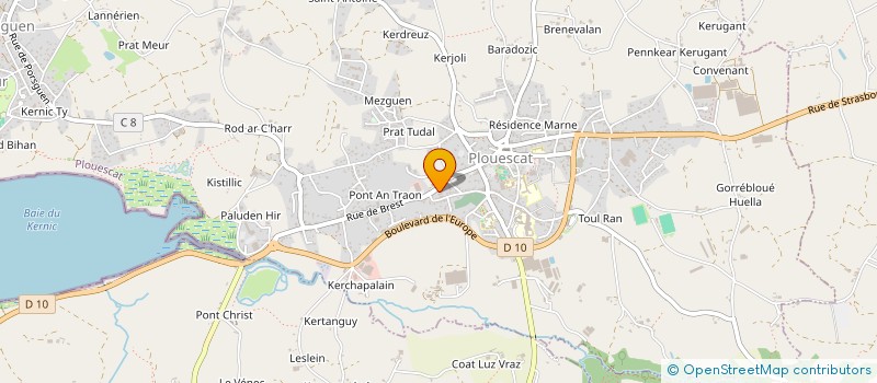 localisation de l'entreprise COPROPRIETE 59 RUE GAL LECLERC  PLOUESCAT