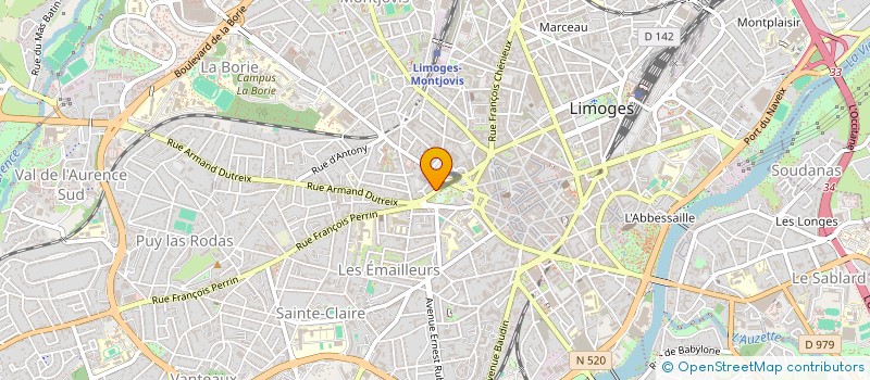 localisation de l'entreprise COPROPRIETE 6&8 RUE DE L AMPHITHEATRE à LIMOGES
