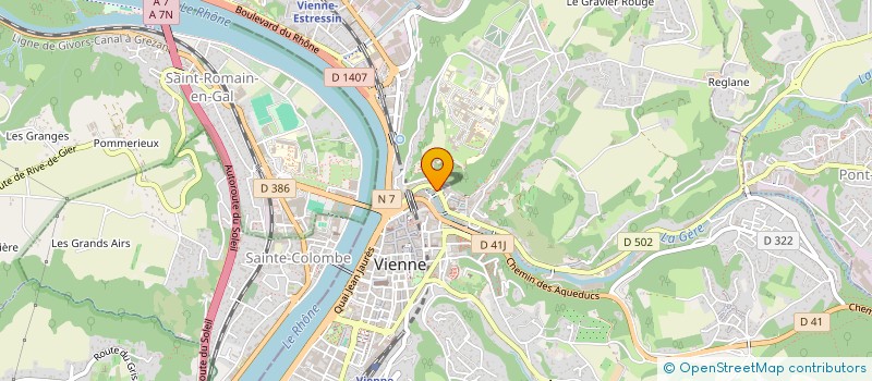 localisation de l'entreprise COPROPRIETE 6 QUAI A FRANCE  VIENNE