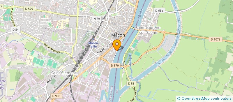 localisation de l'entreprise COPROPRIETE 6 QUAI DES MARANS  MACON