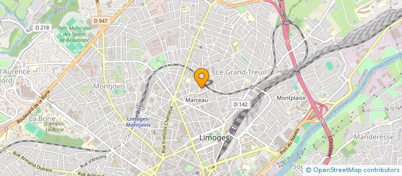 localisation de l'entreprise COPROPRIETE 6 R DE BELFORT à LIMOGES