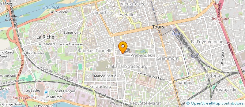 localisation de l'entreprise COPROPRIETE 60 62 CALIFOFORNIE  TOURS