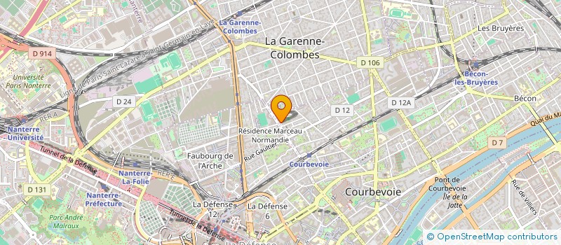 localisation de l'entreprise COPROPRIETE 60 AV MARCEAU à COURBEVOIE
