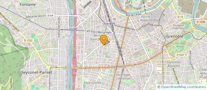 localisation de l'entreprise COPROPRIETE 60 RUE ABBE GREGOIRE  GRENOBLE