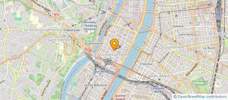 localisation de l'entreprise COPROPRIETE 61 R VICTOR HUGO  LYON