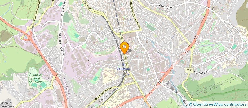 localisation de l'entreprise COPROPRIETE 62 R DRS CHARCOT  SAINT-ETIENNE