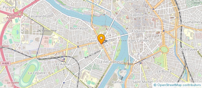 localisation de l'entreprise COPROPRIETE 63 ALLEES CHARLES DE FITTE à TOULOUSE
