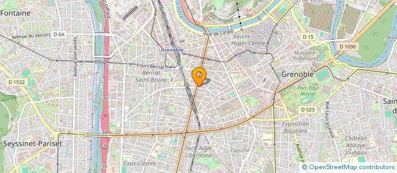 localisation de l'entreprise COPROPRIETE 63 JEAN JAURES  GRENOBLE