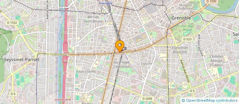 localisation de l'entreprise COPROPRIETE 64 BD MAL FOCH  GRENOBLE